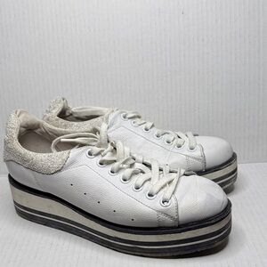 Silent D Siobhan white wedge platform sneakers 
Sz 39